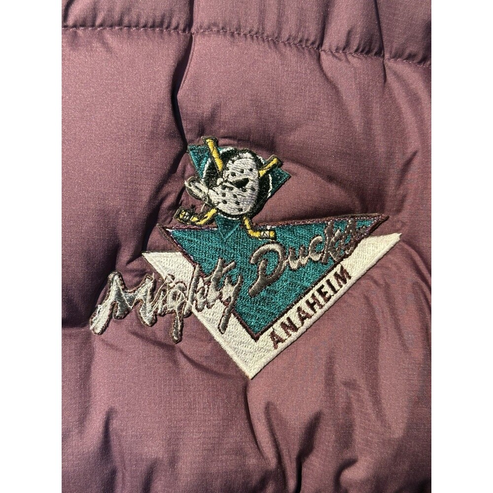 🔥NEW- Ultra RARE Vintage Anaheim Mighty Ducks NHL Patch Retro Jacket Sz M NWT - Picture 2 of 9